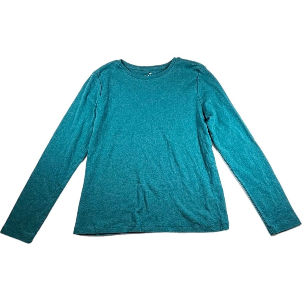 Talbots Long Sleeve Crewneck Girlfriend Tee Size Medium Petite